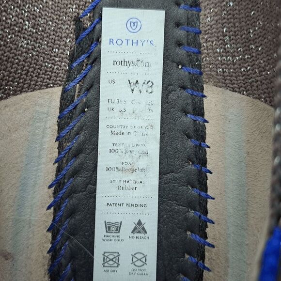 Rothy's Twilight Metallic Captoe Points size 8 RARE - Picture 7 of 7